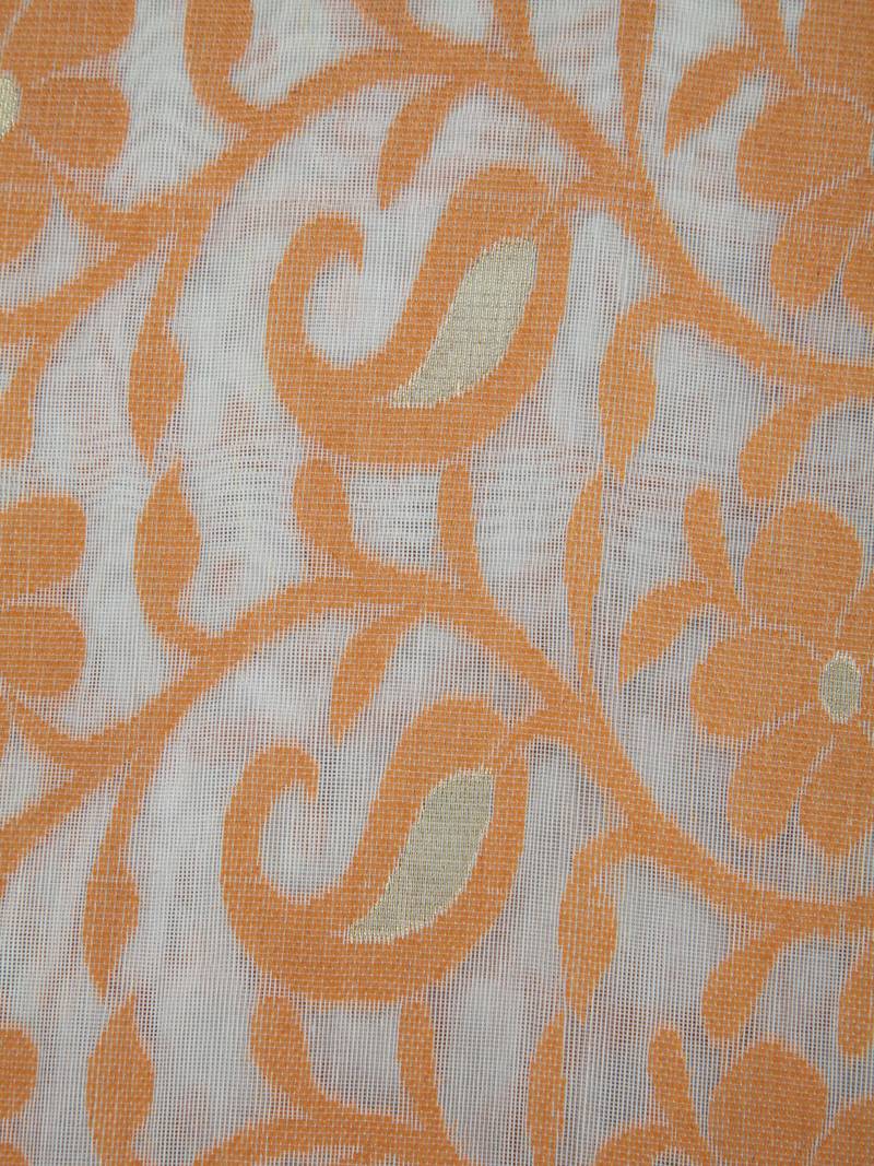 Pinkloom Women'S Beige Hand_Woven Cotton Jamdani Saree Without Blouse