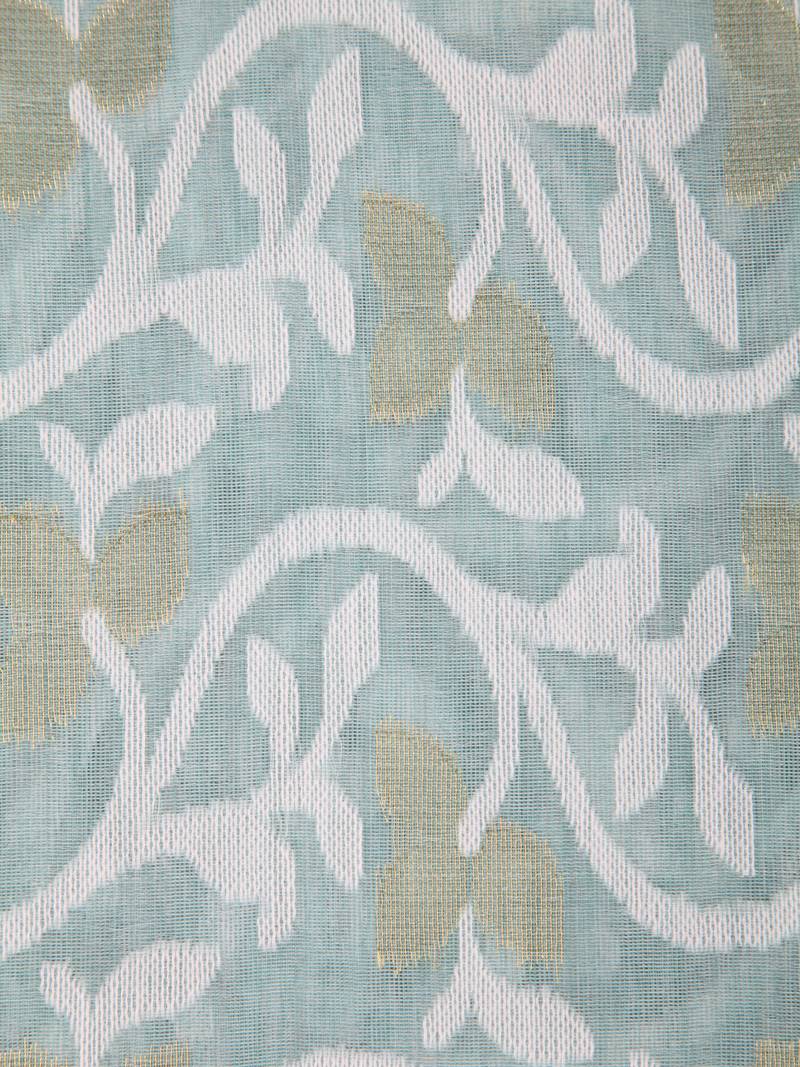 Pinkloom Women'S Grey Hand_Woven Cotton Jamdani Saree Without Blouse