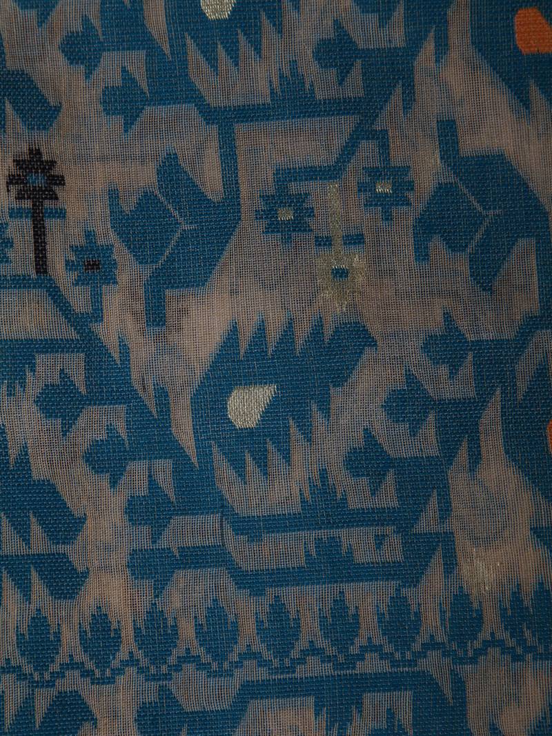 Pinkloom Women'S Beige Hand_Woven Cotton Jamdani Saree Without Blouse