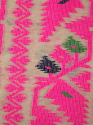 Pinkloom Women'S Beige Hand_Woven Cotton Jamdani Saree Without Blouse 2