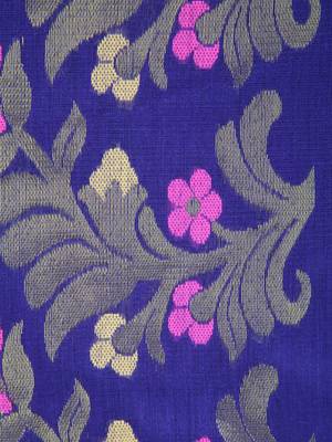 PinkLoom Women's Blue Hand_Woven Cotton_Silk Saree With Blouse 4
