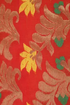 PinkLoom Women's Yellow Hand_Woven Cotton_Silk Saree With Blouse