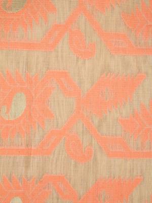 Pinkloom Women'S Beige Hand_Woven Cotton Jamdani Saree Without Blouse 3