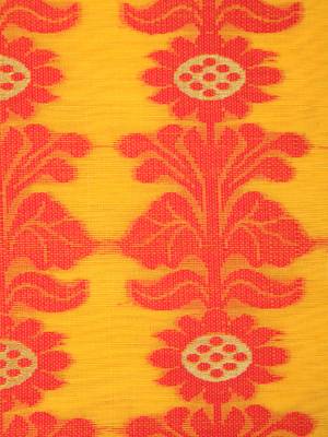 Pinkloom Women'S Yellow Hand_Woven Cotton Jamdani Saree Without Blouse 3