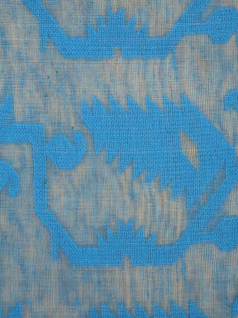 Pinkloom Women'S Beige Hand_Woven Cotton Jamdani Saree Without Blouse