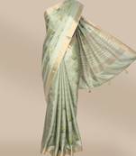 CLASSICATE from the house of The Chennai Silks Green Dupion Saree With Running Blouse