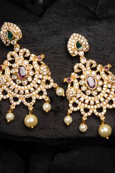 Gold cubic zirconia cubic-zirconia-cz-earrings