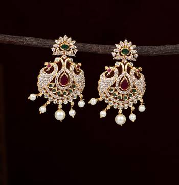 Gold cubic zirconia cubic-zirconia-cz-earrings 2