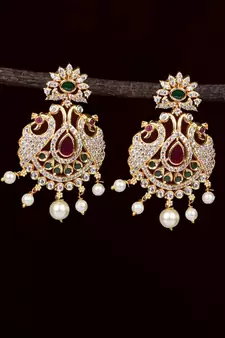 Gold cubic zirconia cubic-zirconia-cz-earrings