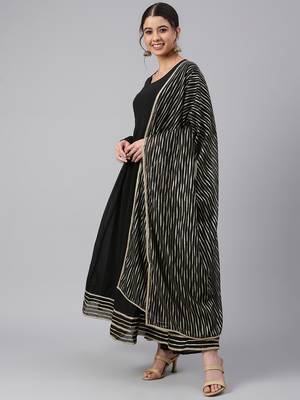 Black lace georgette salwar 3