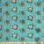 Teal woven organza saree with blouse