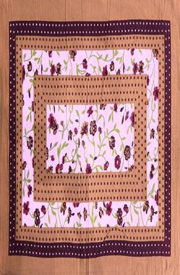 VKMarotia Queen Size Jaipuri Traditional Cotton Double Bedsheets Bedspread Bed Cover with 2 Pillow Covers (Brown) 3