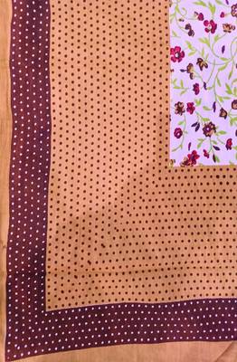 VKMarotia Queen Size Jaipuri Traditional Cotton Double Bedsheets Bedspread Bed Cover with 2 Pillow Covers (Brown) 4