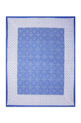 VKMarotia Queen Size Jaipuri Traditional Cotton Double Bedsheets Bedspread Bed Cover with 2 Pillow Covers (Blue) 4