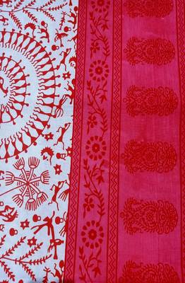 VKMarotia Queen Size Jaipuri Traditional Cotton Double Bedsheets Bedspread Bed Cover with 2 Pillow Covers (Pink) 4
