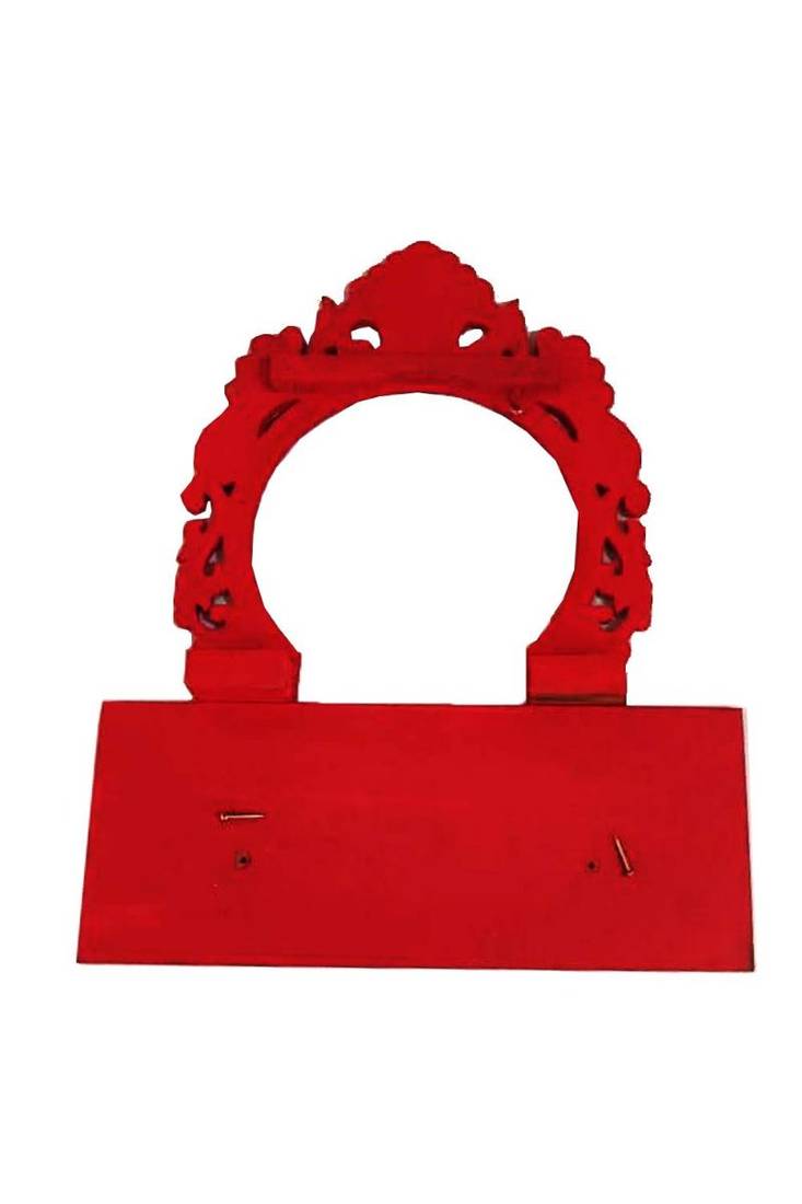 Sanskritihandicraft Wooden Handmade Bal Gopal and 2 Number Laddu Gopal Capacity Swing Krishna Jhula