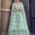 Shubhkala Appealing Turquoise Blue Net Embroidered Ghagra Choli With Dupatta