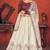 Shubhkala Beauteous Pearl White & Wine Thread And Sequins Embroidered Art Silk Lehenga Choli