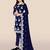 Navy-blue embroidered georgette salwar