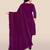 Wine embroidered chanderi salwar
