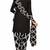 Black printed crepe salwar