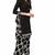 Black printed crepe salwar