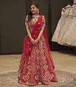 Red Lehenga And Blouse 