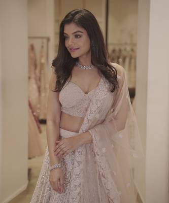 Blush Pink Net Lehenga 2