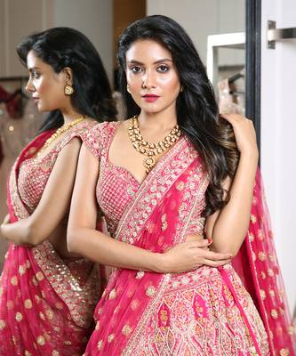 Rani Raw Silk Lehenga And Blouse 2