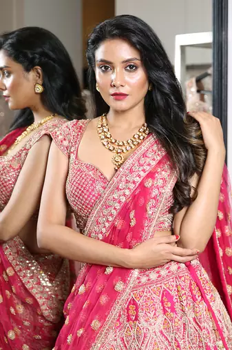 Rani Raw Silk Lehenga And Blouse
