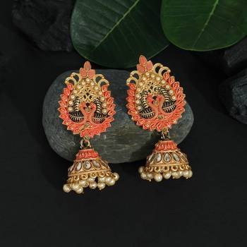 Orange jhumkas 1