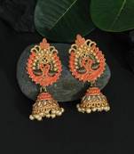 Orange jhumkas