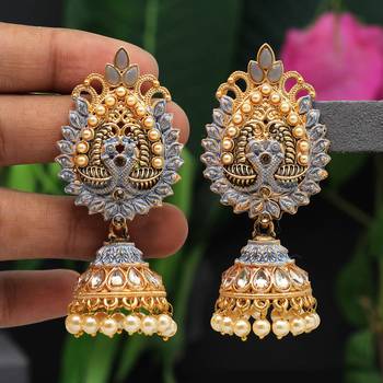 Grey jhumkas 2
