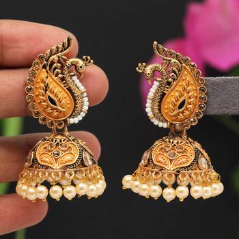 Gold jhumkas 2