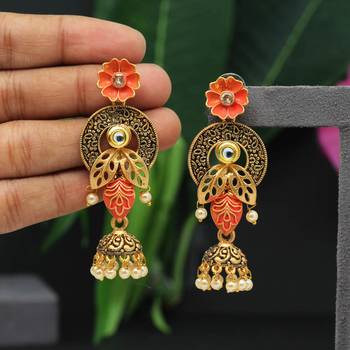 Orange jhumkas 2