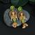 Green jhumkas