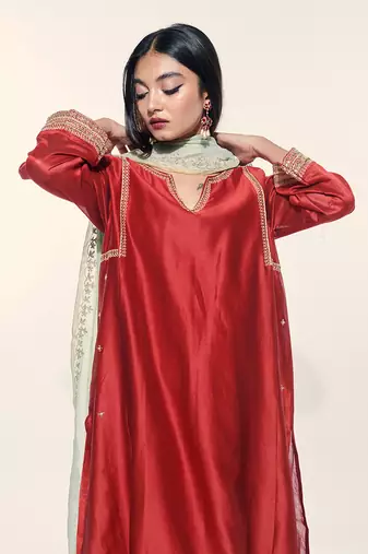Mehran Set - Maroon
