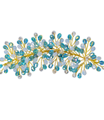 Multicolor crystal hair-accessories