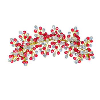 Red crystal hair-accessories 1