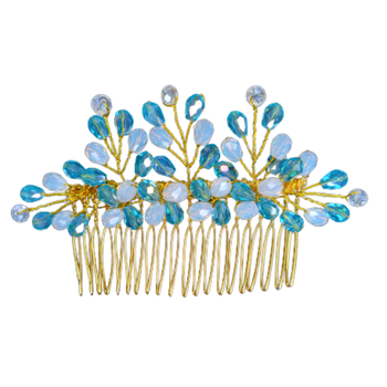 Blue crystal hair-accessories 1