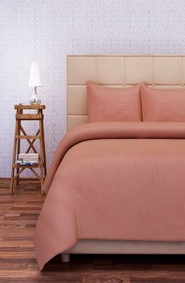 SEJ by Nisha Gupta Orange Cotton California King Bedsheet Set 1