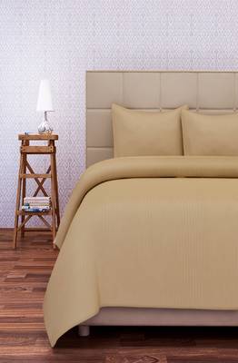 SEJ by Nisha Gupta Beige Cotton California King Bedsheet Set 2