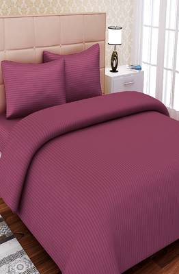 SEJ by Nisha Gupta Burgundy Cotton California King Bedsheet Set 1