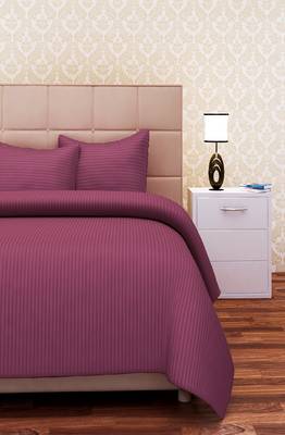 SEJ by Nisha Gupta Burgundy Cotton California King Bedsheet Set 2