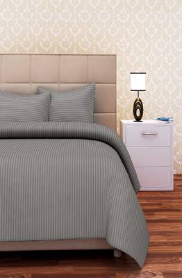 SEJ by Nisha Gupta Grey Cotton California King Bedsheet Set 2