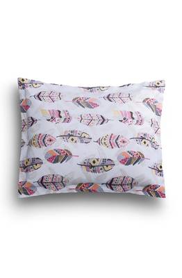 SEJ by Nisha Gupta Abstract Brown Cotton Double Bedsheet Set 3