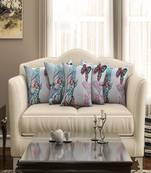 SEJ by Nisha Gupta Abstract Premium 16 by 16 cushion covers (Set of 5)