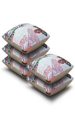 SEJ by Nisha Gupta Abstract Premium 16 by 16 cushion covers (Set of 5) 2