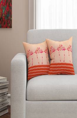 SEJ by Nisha Gupta Abstract Premium 16 by 16 cushion covers (Set of 2) 1