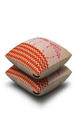 SEJ by Nisha Gupta Abstract Premium 16 by 16 cushion covers (Set of 2) 2